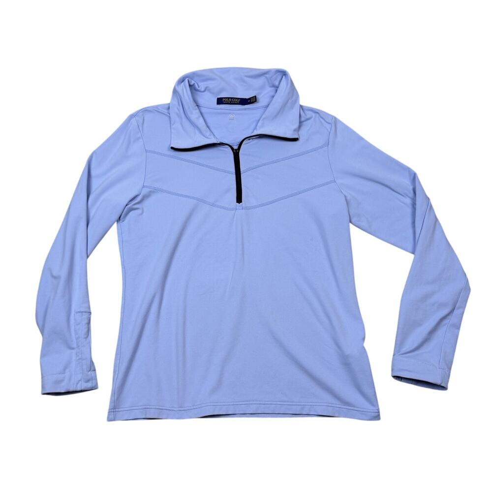 Polo Golf Ralph Lauren Womens 1/4 Zip Pullover Jacket Lavender Blue Size M